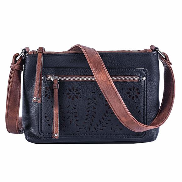 Hailey Concealed Carry Crossbody Bag Chic Faux Leather Purse With :'D